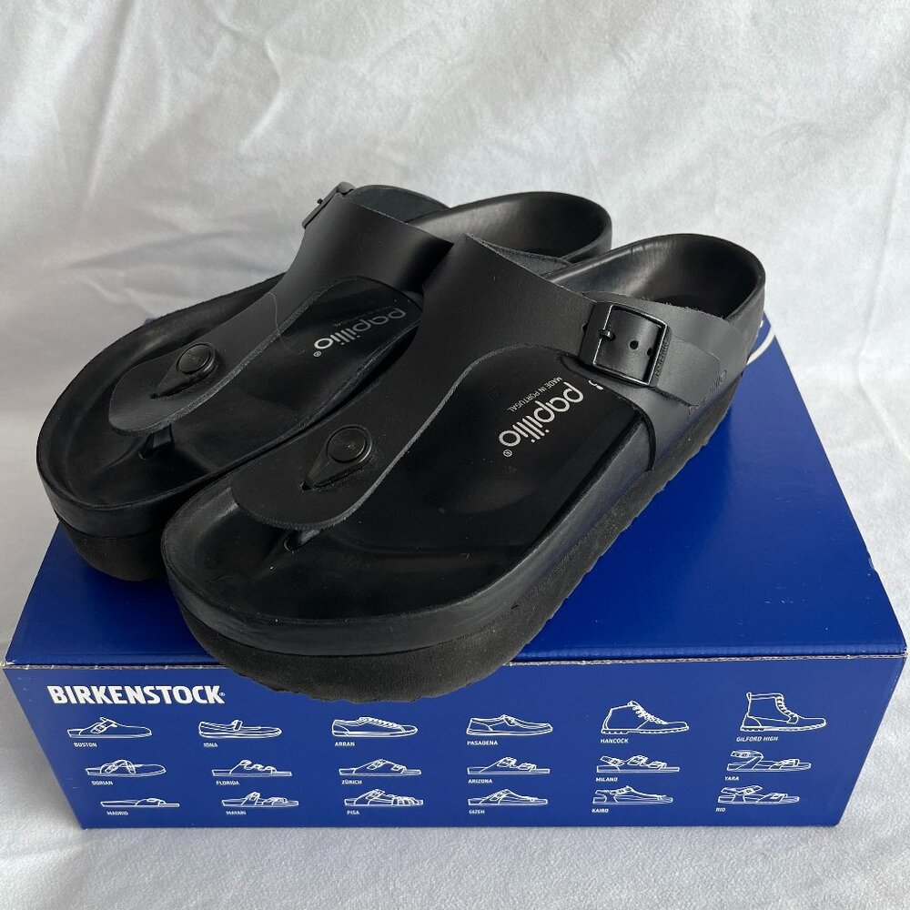 Gizeh Flex Platform | Black Leather | EU 39 / US 8.5